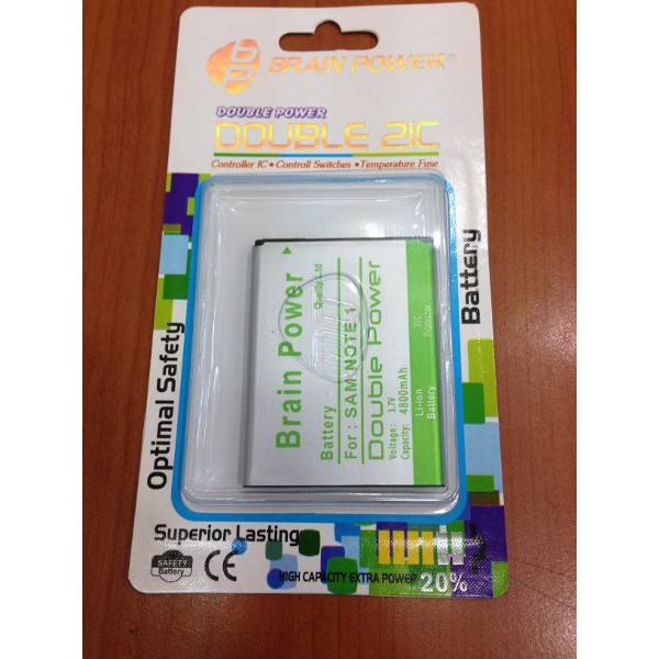 Baterai Samsung Galaxy Note 1 N7000 I9220 4800Mah Brain Power
