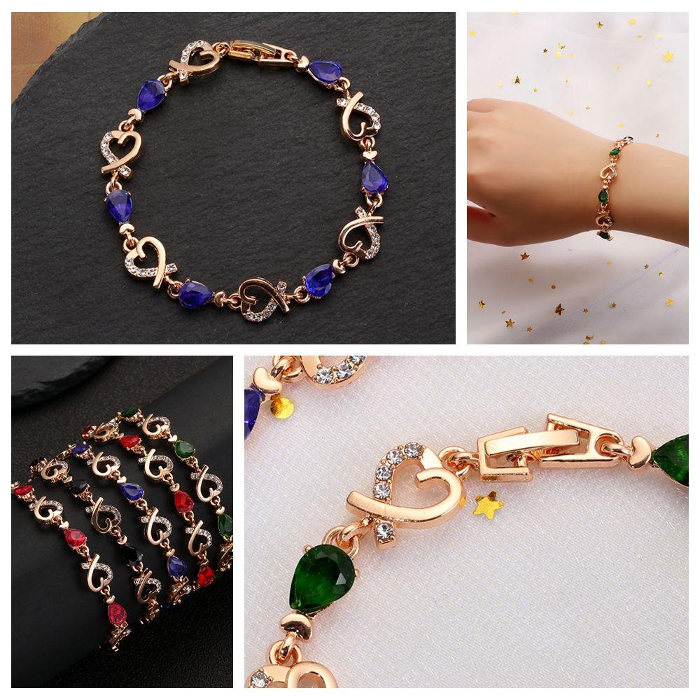 Lily Gelang Fashion Perhiasan Warna-Warni Kristal Austria