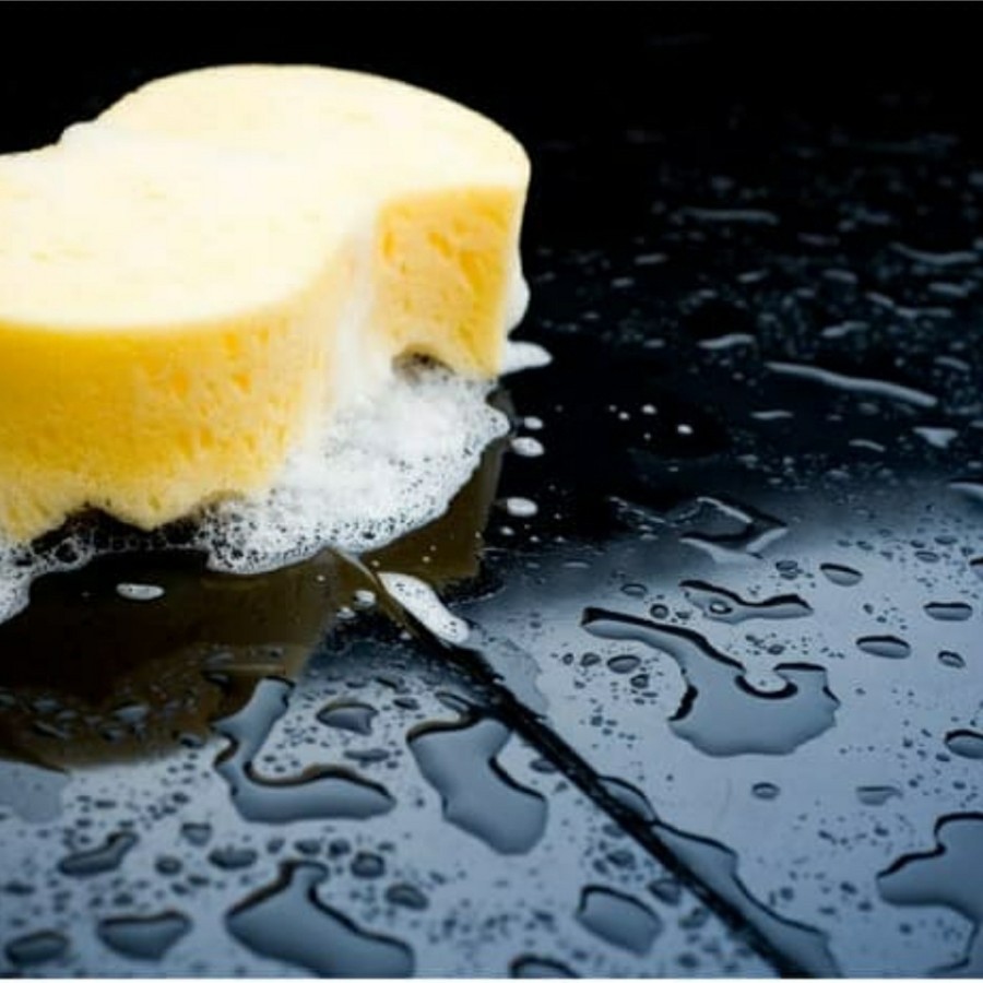 Sponge Busa Cuci Mobil Motor Piring Kuning Foam Wash Serbaguna