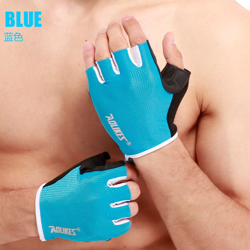 1 Pasang AOLIKES 104 Sarung Tangan Fitness Gloves Gym Gloves Weightlifting Cycling Gloves Olahraga