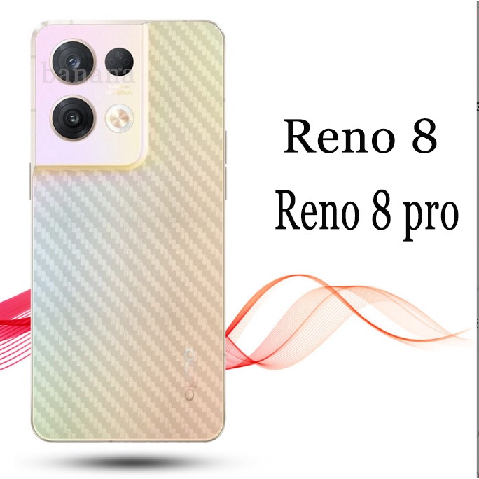 Anti Jamur Oppo Reno 8 4G 5G 8 Pro Garskin Carbon Antigores Belakang Skin 3D