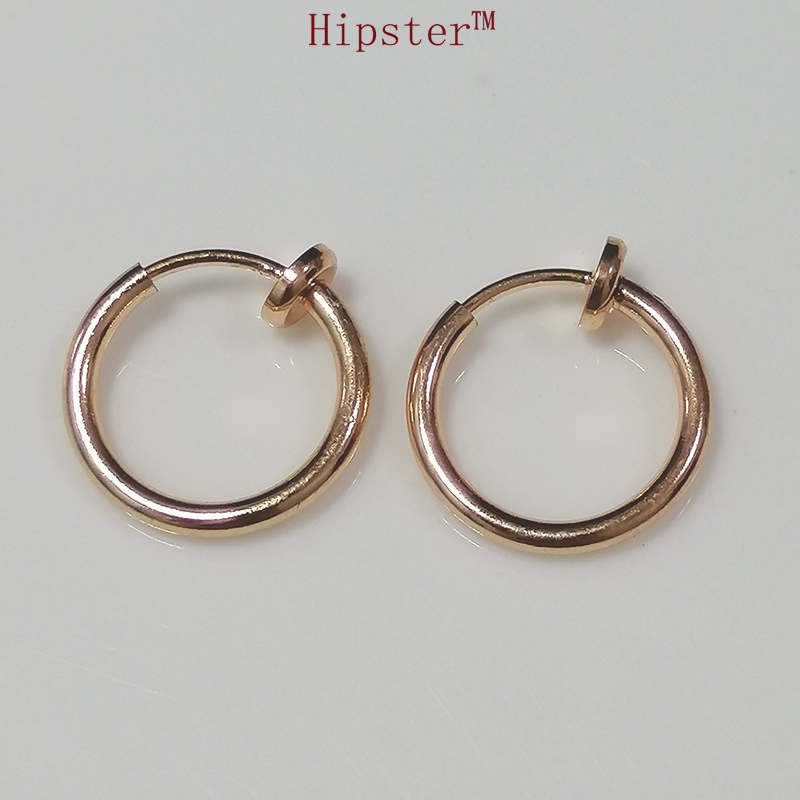 New Hot Fashion Simple round Solid Color Ear Studs Ear Clip
