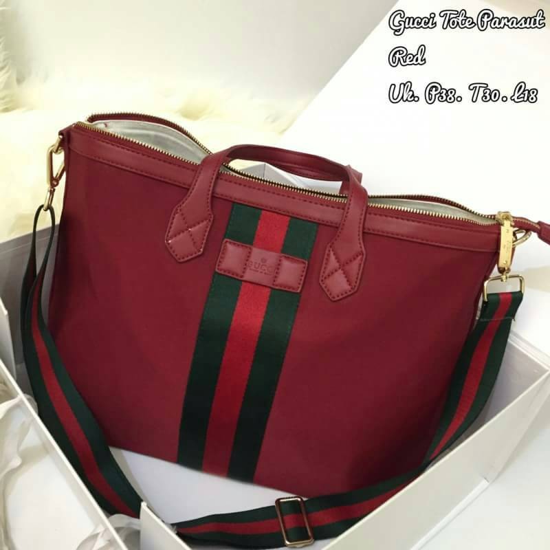 TAS GUCCI TOTE PARASUT SEMI TRAVEL
