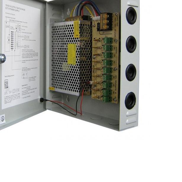 ✧ PSU Power Supply CCTV 12V 10A Box -PSU Box CCTV - ♬