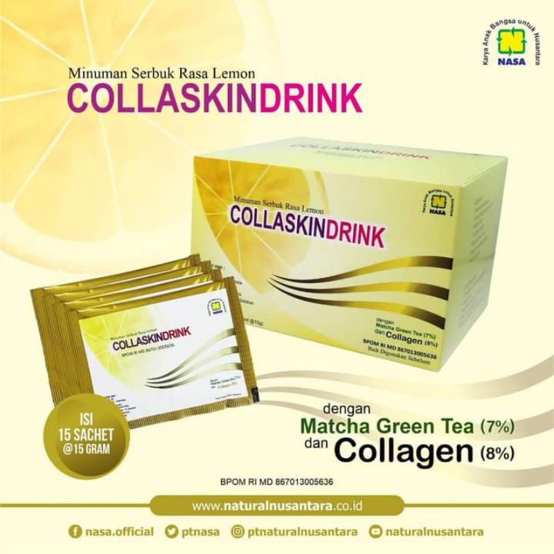 

collaskin drink/minuman rasa lemon