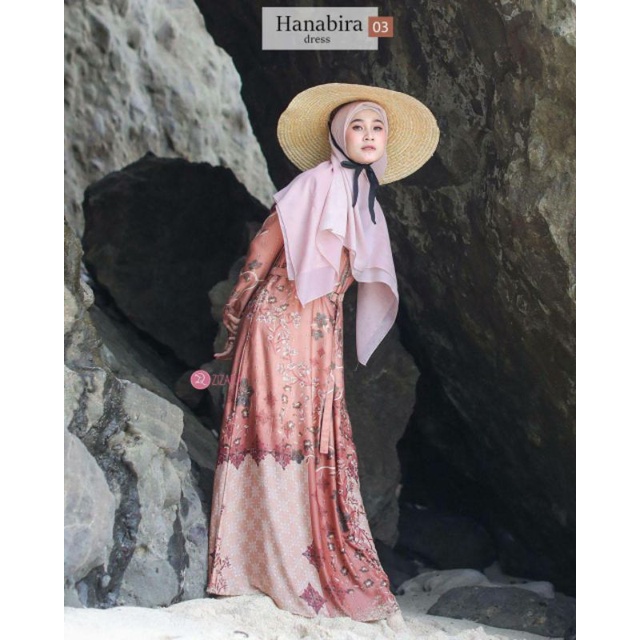 HANABIRA DRESS ZIZARA SIGNATURE GAMIS EKSLUSIF MOTIF FLORAL CANTIK