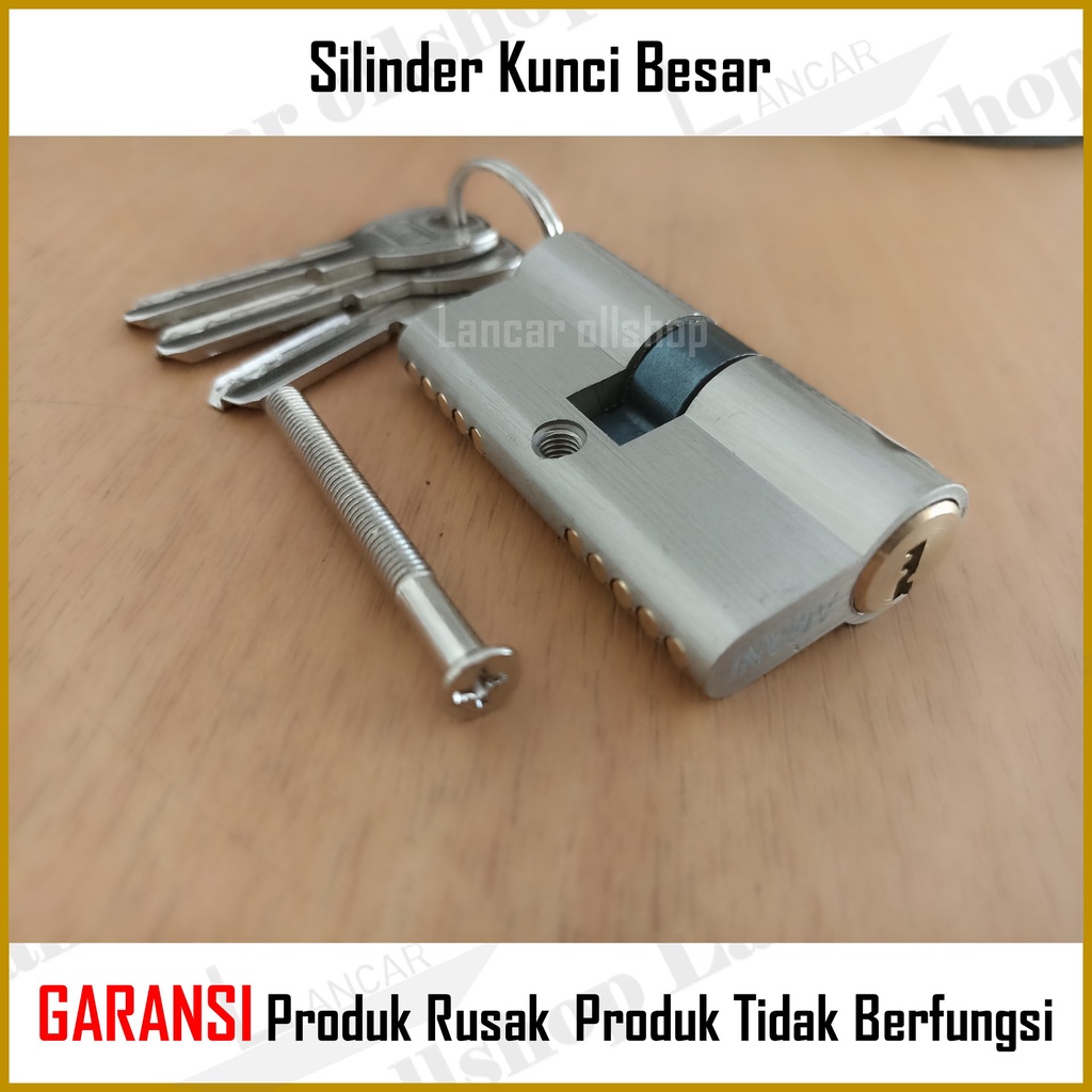 Silinder Kunci Pintu Besar Babet Cylinder Kunci Tanggung Jantung Kuningan Model Computer