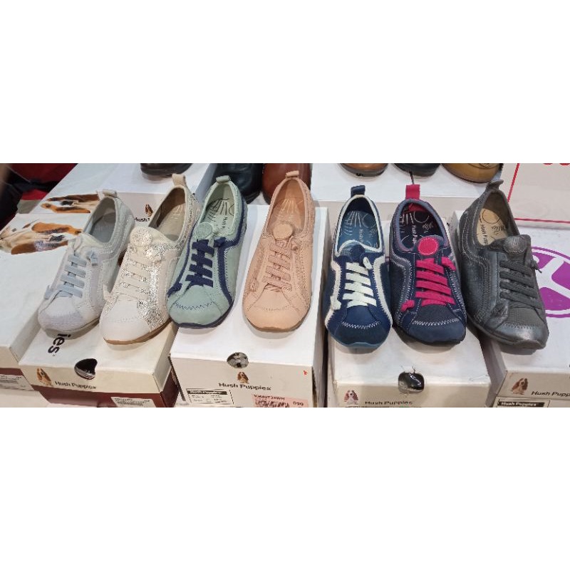 Ready warna Peach size 36 Sepatu wanita Hush puppies Qualify 100% Original. Beli 2 GRATIS Masker hus