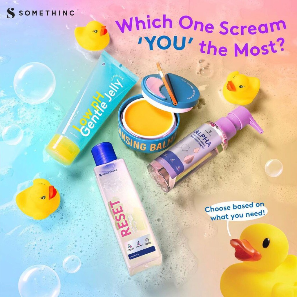 SOMETHINC Cleanser | Low pH Gentle Jelly Men Reset Micellar Water Alpha Cleansing Oil Balm Acnedot