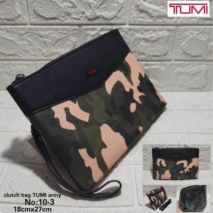 Clutch Tumi/Handbag Tangan Tu.mi Bahan Import Premium.Quality. - Hijau