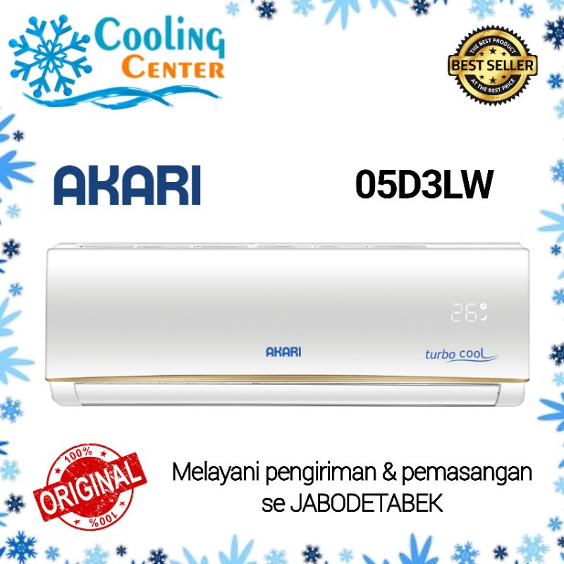 AC AKARI 1/2 PK A - 05D3LW AC AKARI 0,5 PK + PASANG INSTALASI