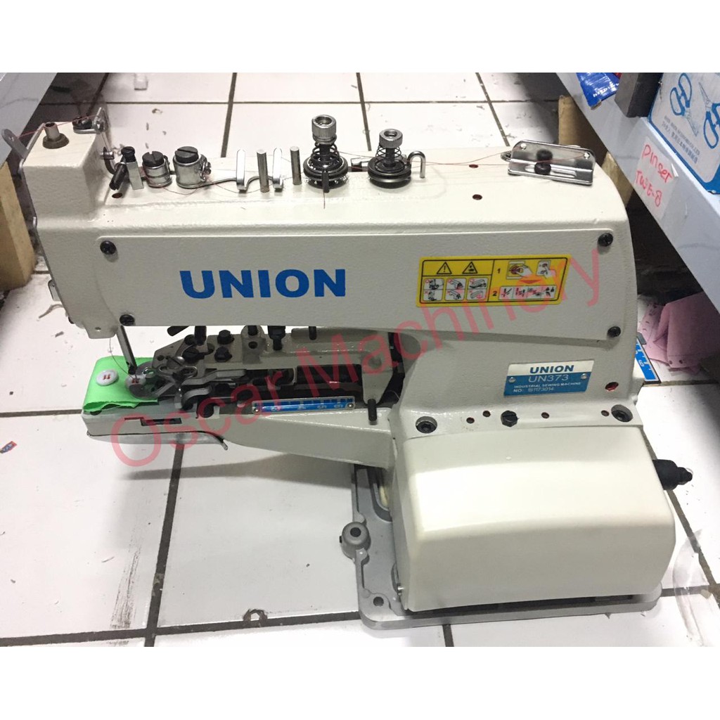 Mesin pasang kancing high speed Union UN 373 industrial / konveksi MCH Best Quality