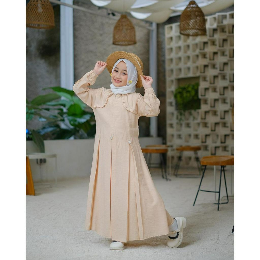 Grosir Gamis Anak Princes 3-5 Tahun Model Simple Elegan Gamis Anak Perempuan Nayla Kids