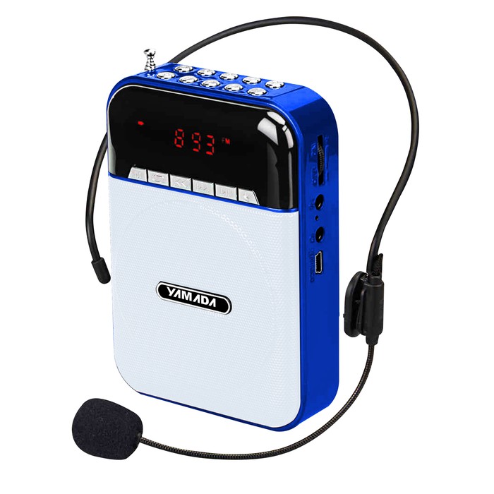 Yamada Speaker DM-Q8000 Multi-Functional Megaphone Speaker Original - Biru