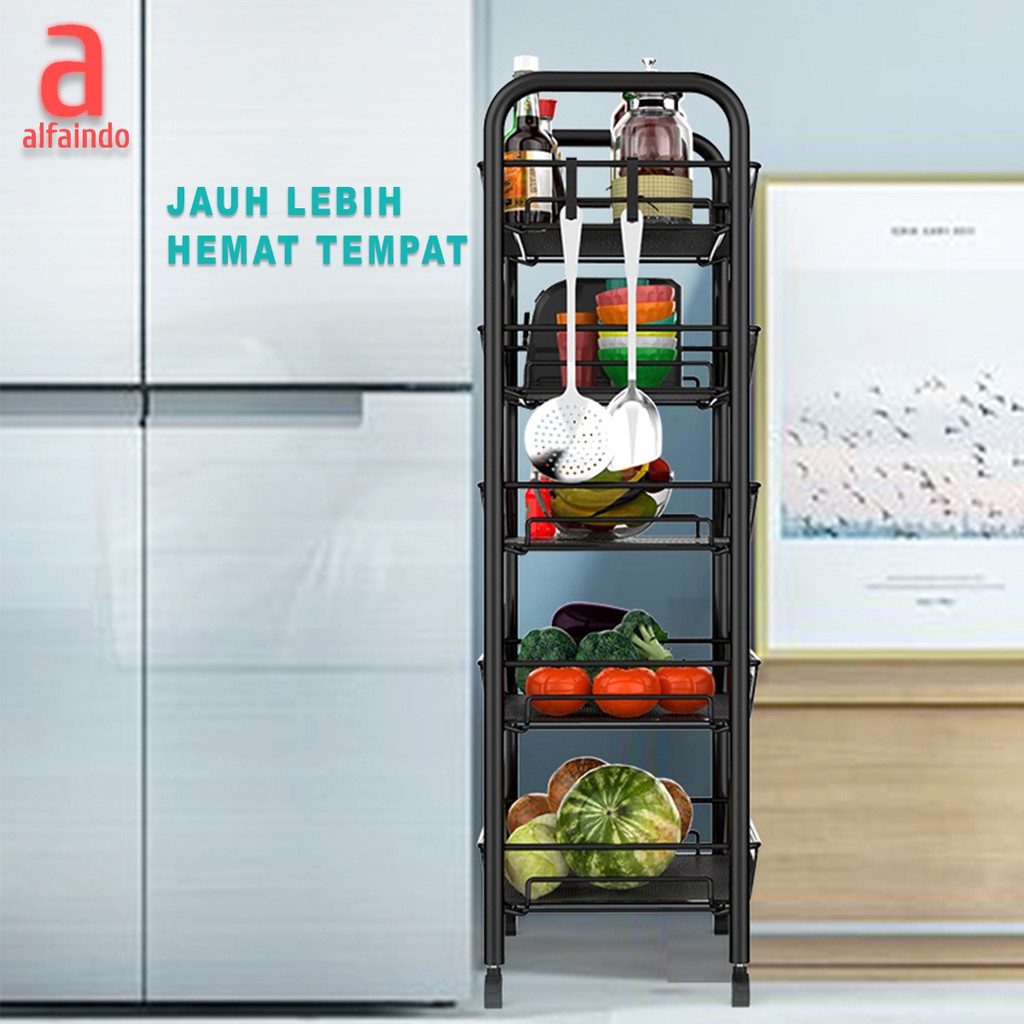 Cadillac Jarvas Rak Dapur Penyimpanan Troli Kamar Mandi CDLC0002