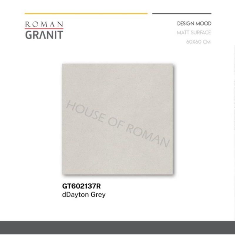 Roman Granit dDayton series 60x60 / Roman Granit / lantai granit / lantai industrial / lantai abu-ab