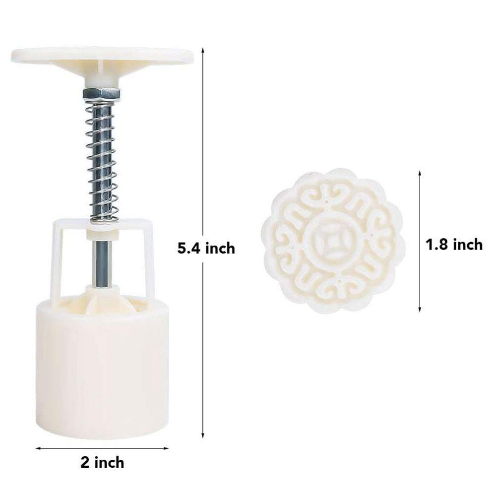 【 ELEGANT 】 Cetakan Kue Bulan Bentuk Bunga 50g Plunger Kue Alat Pastry Gadget Dapur Mooncake Baking Cookie Press