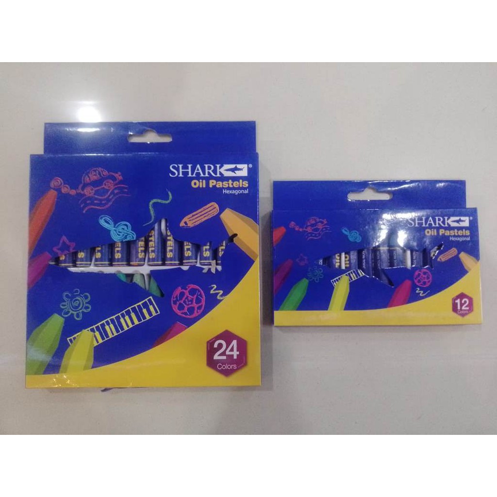 

Shark hexagonal oil pastel set