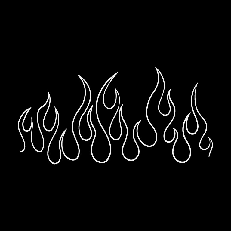 Surfinclo Boxer Black White Fire