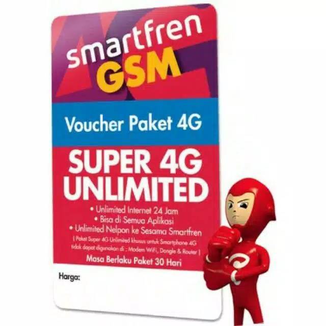 INJECT PAKET DATA SMARTFREN 4G UNLIMITED / KUOTA INTERNET SMARTFREN