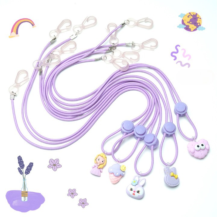 ( TMPL 7 )  KALUNG CLAY STRAP MASKER MASKER ANAK DEWASA || STRAP TALI MASKER ELASTIS MOTE KOKOT UDANG 2IN1 || KALUNG PENGAIT MASKER HIJAB