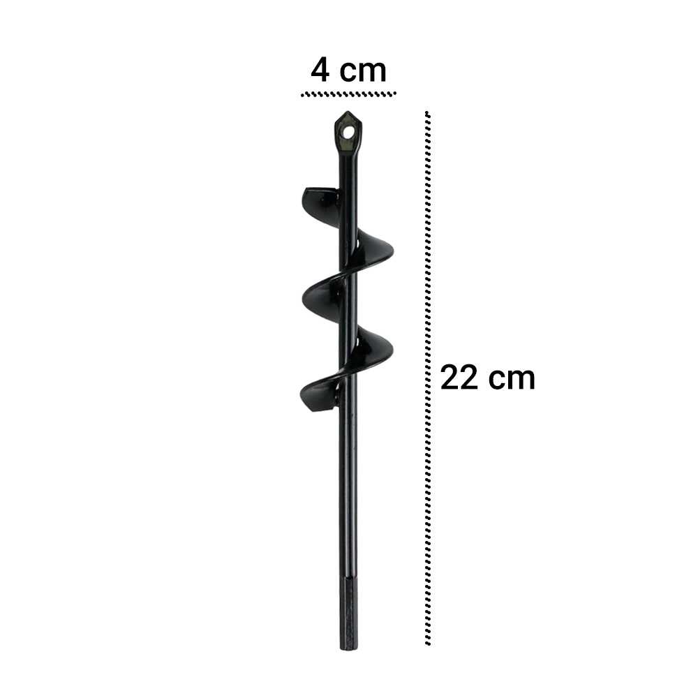 TD-DFA MPT Mata Bor Penggali Tanah Auger Drill Steel Titanium Spiral - FG06