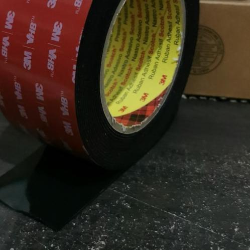 

֍ 3M 5952 Double Tape Heavy Duty Black Perekat Super Kuat 3M Hitam - 12mm x 4,5mtr ✰