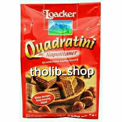 

wafer loacker quadratini napolitaner 250gr