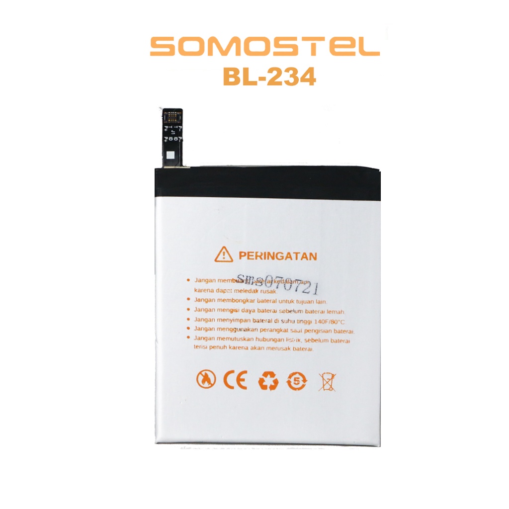 Somostel - BL234 Lenovo A5000 / P70 / P90 / P1M Batre Batrai Baterai