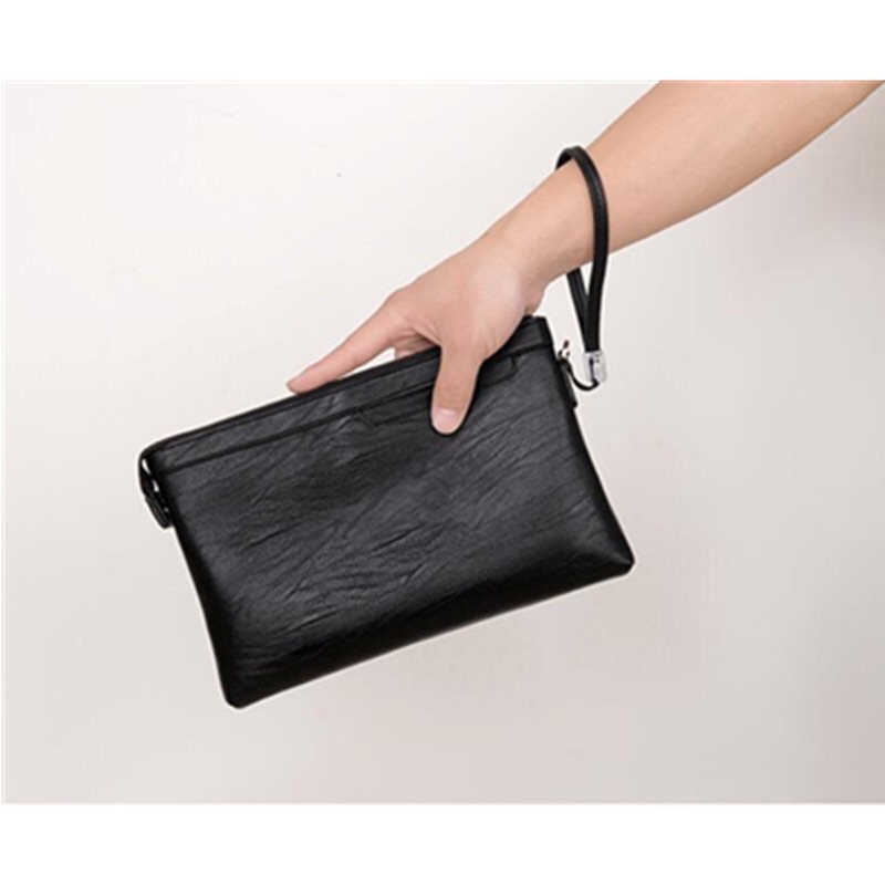 [ORIGINAL] 1089 Junzidaishu Dompet Clutch Kulit Import Pria Fashion Handbag Men's Folder Bag 1089