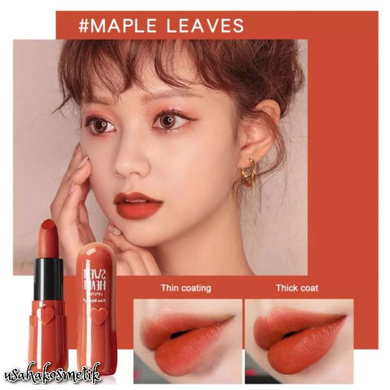 PROMO ECER LIPSTIK MATTE VELVET KISS BEAUTY WARNA NUDE NO.35800