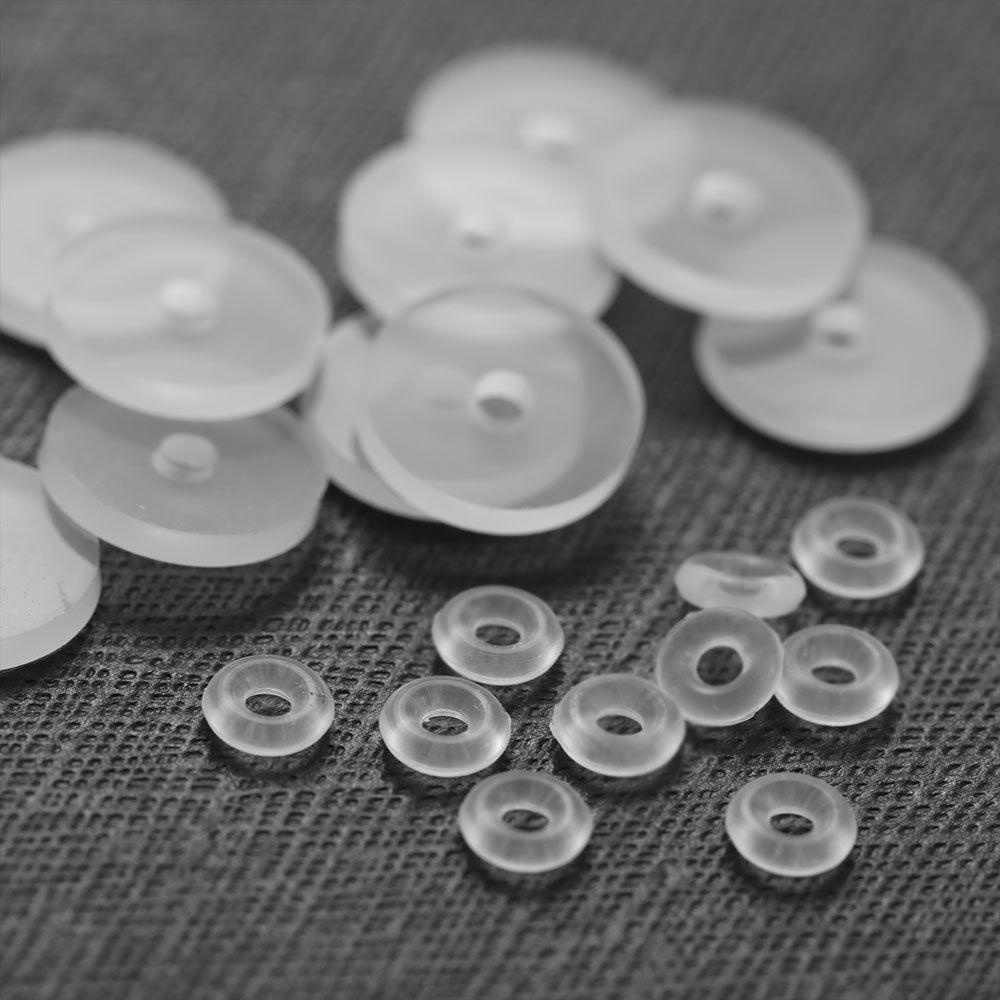Preva Piercing Healing Silicone Discs Lumps Discs Dengan Cincin Bulat Untuk Tulang Rawan Hidung Telinga Anti Melorot
