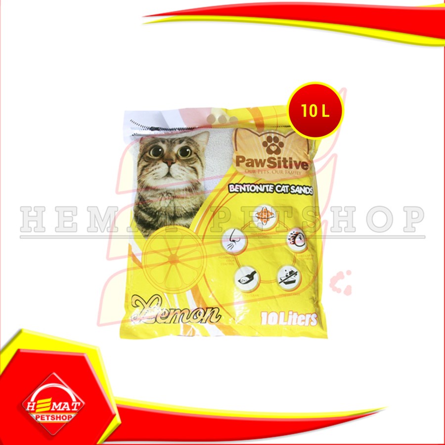 Pasir Kucing Pawsitive 10Liter Cat sand Litter Gumpal Wangi junior