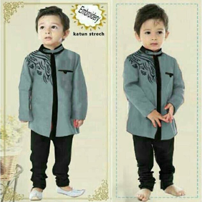 KD ST CACA KS baju anak Koko laki-laki baju anak umur 3 4 5 6 tahun pesta anak cowok lucu Lebaran/te