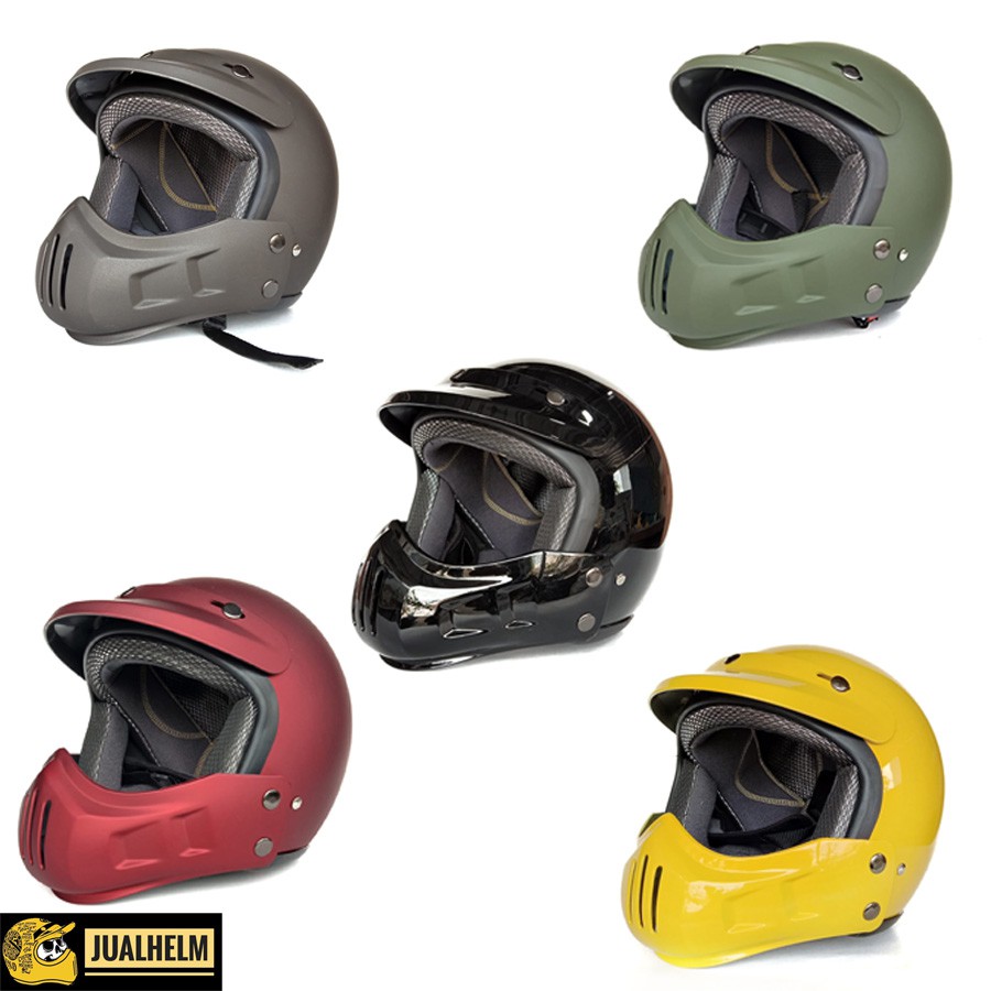 Helm Retro Cakil Modular (Vespa / Klasik / Vintage)