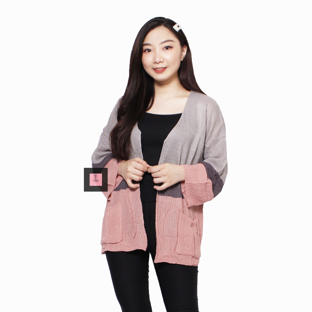 Cardigan / TRITONE / Cameroon Oversize Cardy / Atasan Cardy Rajut / Outwear / Kardigan Wanita-7