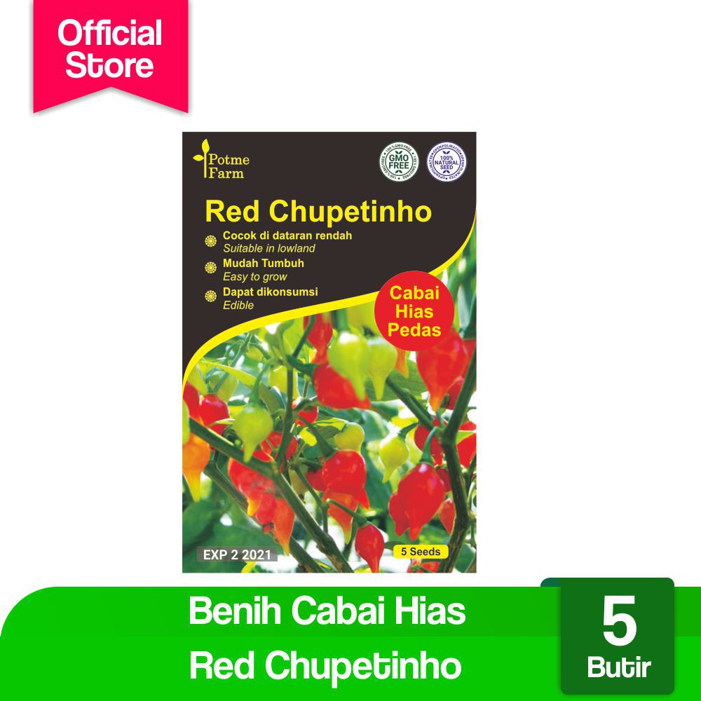 

Benih Cabai Hias Red Chupetinho (Potme Farm)