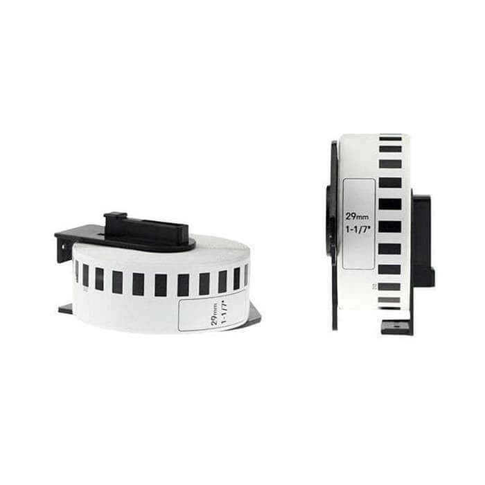 

ADK-22210 29mm x 30.48m Black on White Compatible Tape with DK Tape