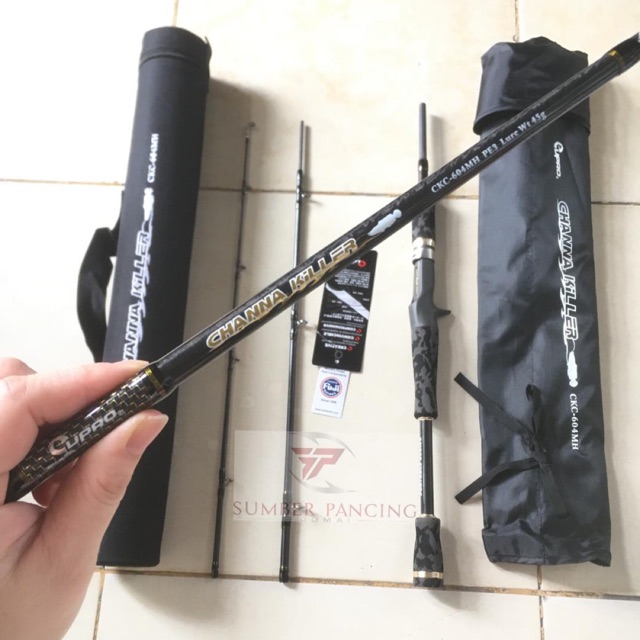 TRAVEL ROD EUPRO CHANNA KILLER tipe Baitcasting