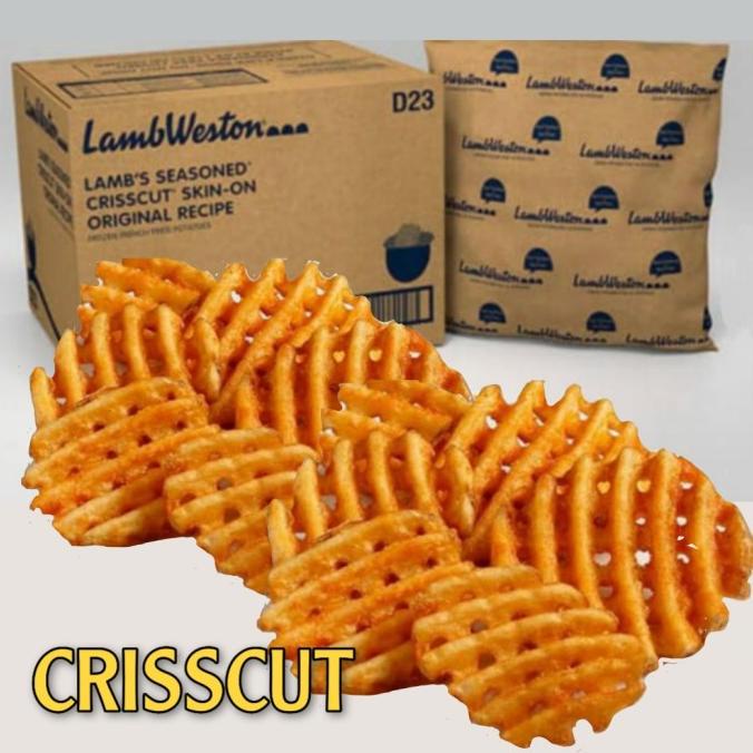 Lambweston Kentang waffle fries / Crisscut fries Lambweston 2 kg