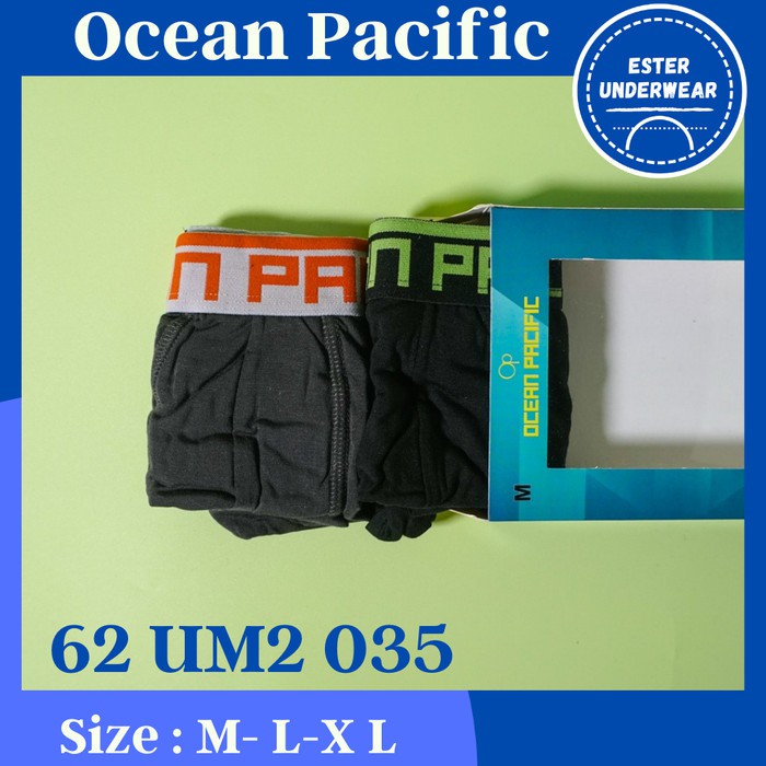 CELANA DALAM BOXER OCEAN PASIFIC OP 2 035 ISI 2 BAHAN MODAL