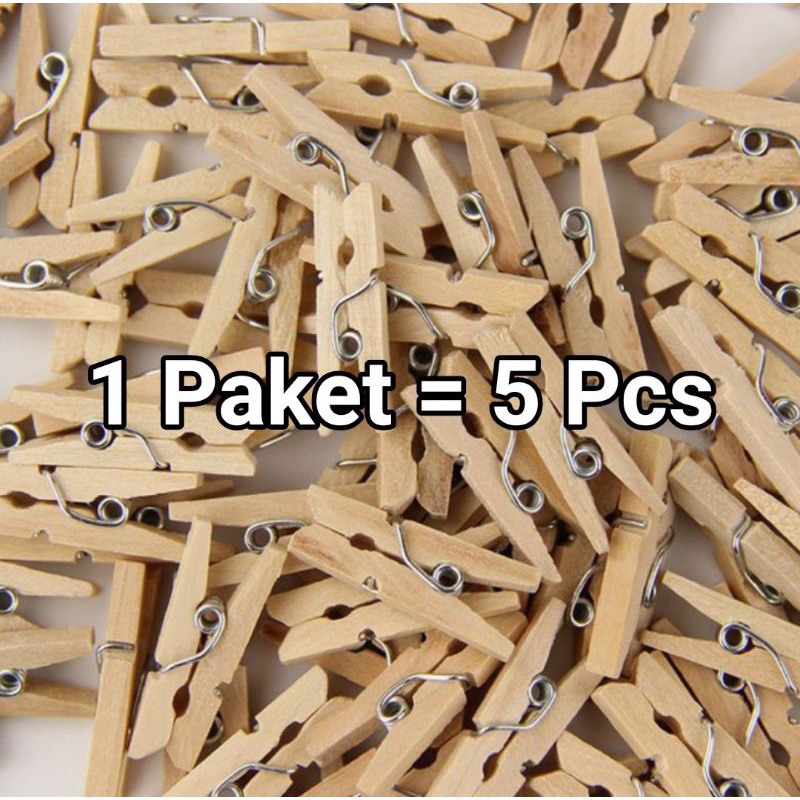 PENJEPIT KAYU FOTO POLAROID/ WOODEN CLIP, •BEPINK OFFICIAL•
