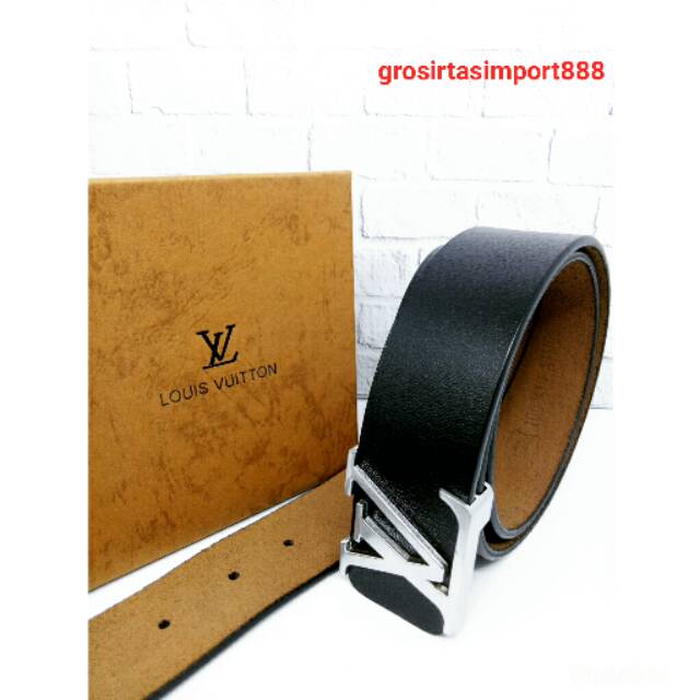 ikat pinggang kulit asli LV unisex