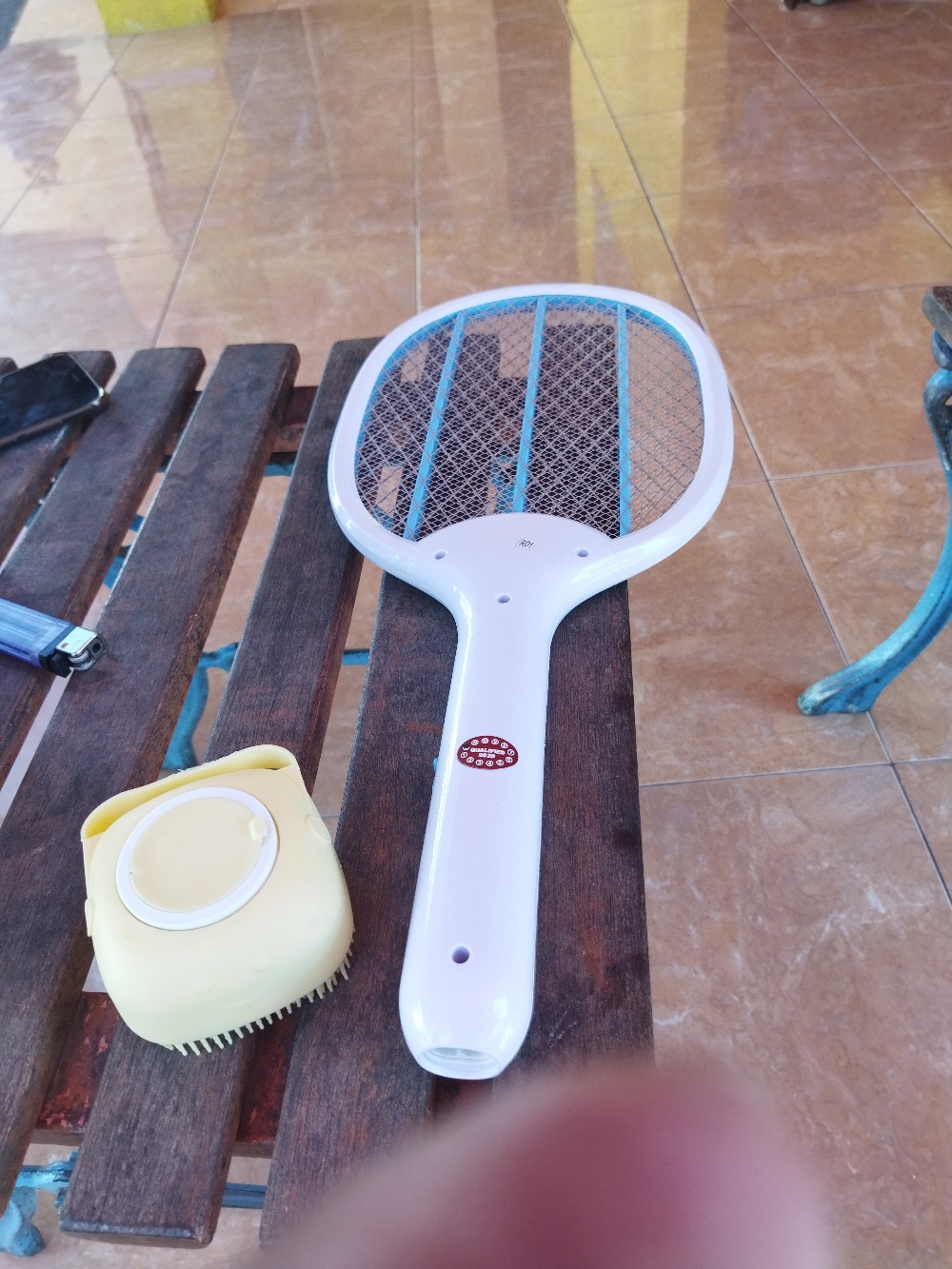 Raket Nyamuk Cas Mitsui Aries Mrl 72 Jaring Oval