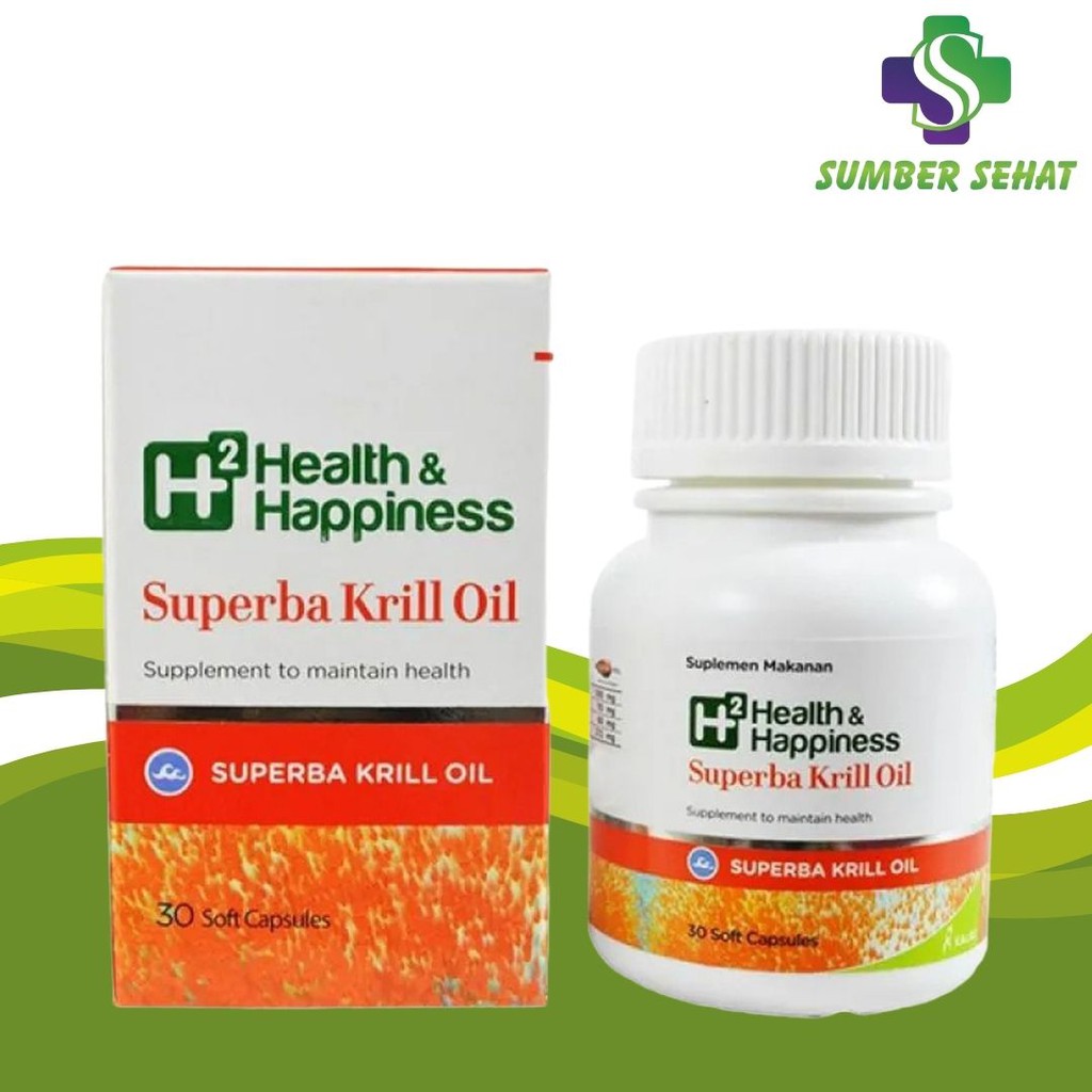 HEALTH &amp; HAPPINESS SUPERBA KRILL OIL 30 KAPSUL