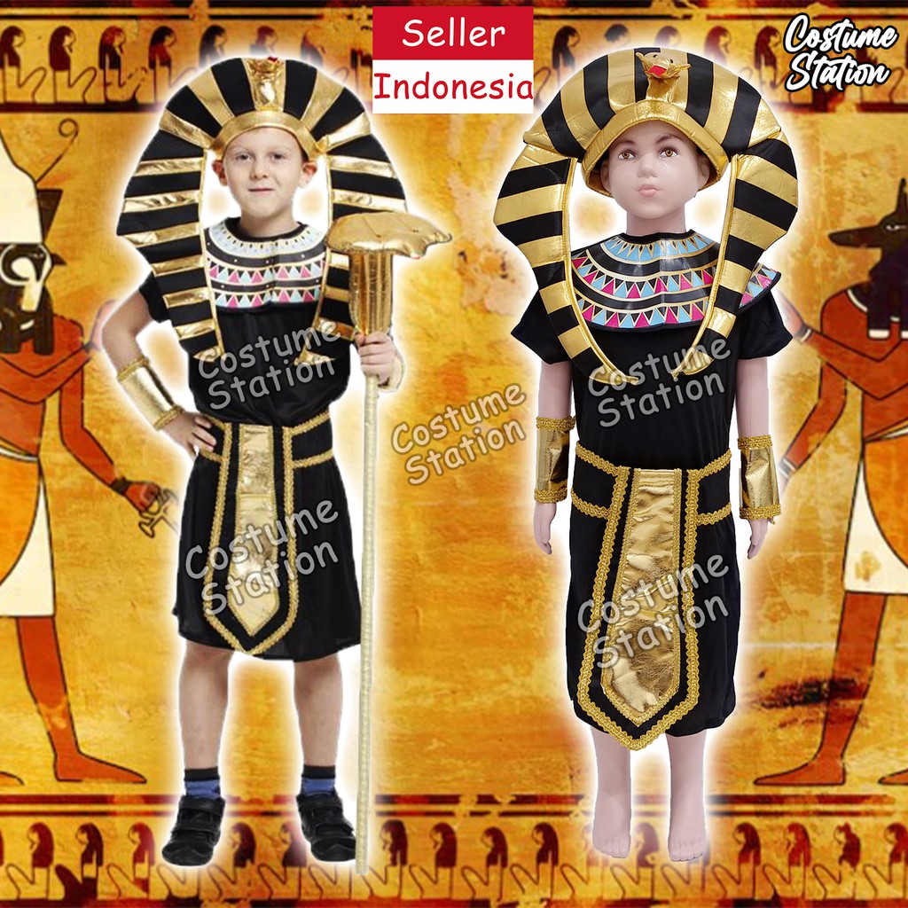 Kostum Firaun Mesir / Costume Pharaoh Egypt anak laki