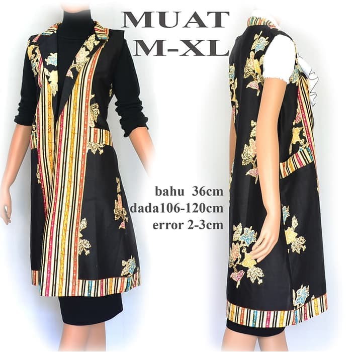 Gamis Atasan Batik Wanita Outer Batik Tunik Batik A563