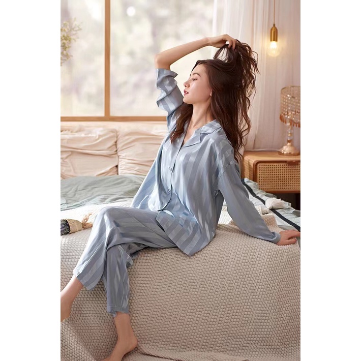 BAJU TIDUR EXCLUSIVE PIYAMA WANITA SATIN SUTRA ORGANIC TENCEL IMPORT MEWAH PREMIUM