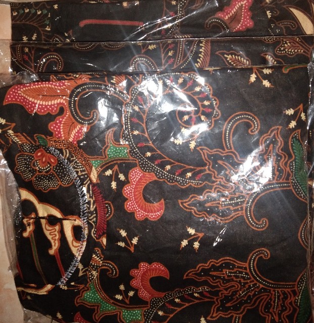 Batik Couple Batik Keluarga Ibu Ayah Dan Anak Maura Couple Sania Ruffle Modern ( Kupu Kuning )