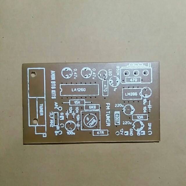 PCB Tuner FM mono plus Amplifier Mini